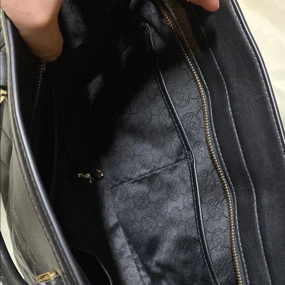 Michael Kors Black Quilted Satchel - Picture 8 of 10